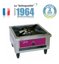 Réchaud gaz - classique et wok - 1 feu - 14000 w