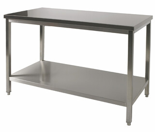 photo 1 table inox centrale 900 x 700 mm