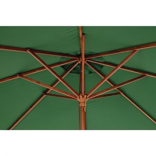 photo 2 parasol rond bolero vert 3m