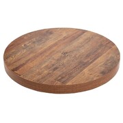 Photo 1 matériel référence DR822: Plateau de table rond Bolero 60 cm effet bois vieilli