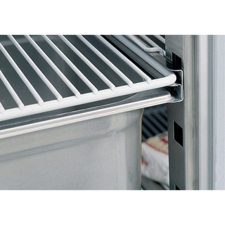 photo 2 table frigorifique ventilée, 4 portes gn 1/1, 550 lit. structure réfrigérée 10x gn1/6