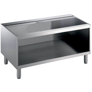 photo 1 soubassement ouvert, 1200 mm, inox aisi 304