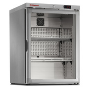 Photo 1 matériel référence PFV202-R6XG: Frigo ventilé, porte vitrée, 150 Lit. acier inox