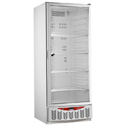 Photo 1 matériel référence PFV55-R6G: Frigo ventilé, porte vitrée, 525 litres, GN2/1600x400, blanc