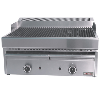 photo 1 grill-vapeur gaz avec grille de cuisson en fonte -top-