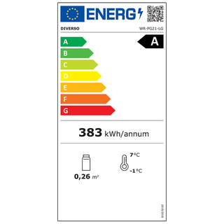 photo 2 frigo ventilé, porte vitrée, 200 litres - blanc