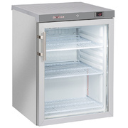 Photo 1 matériel référence WR-PG21-XG: Frigo ventilé, porte vitrée, 200 Lit. acier inox