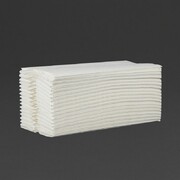 Photo 1 matériel référence CF796: Essuie-mains 2 plis pliage en C 100 feuilles blanc Jantex