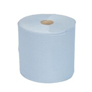 Photo 1 matériel référence GD301: Maxi bobine d essuie-mains 2 plis Jantex bleu