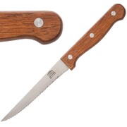 Photo 1 matériel référence C136: Couteaux à viande olympia manche en bois - Lot de 12