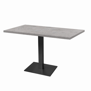 photo 1 tables rectangulaires 110 x 70cm pied noir - cuma light - lot de 2 tables