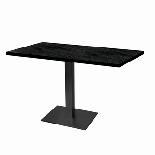 photo 1 tables rectangulaires 110 x 70cm pied noir - noir moon - lot de 2 tables