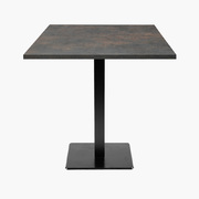 Photo 1 matériel référence MIL77E2320Z: Tables carrées 70x70cm pied noir - seattle fusion - Lot de 4 tables