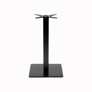 photo 3 tables carrées 70x70cm pied noir - marbre elite - lot de 4 tables