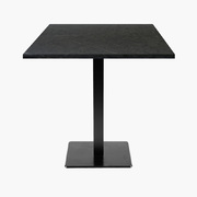 Photo 1 matériel référence MIL77E5156SOLID: Tables carrées 70x70cm pied noir - marquina - Lot de 4 tables