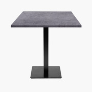 Photo 1 matériel référence MIL77E5914: Tables carrées 70x70cm pied noir - copperfield gris - Lot de 4 tables