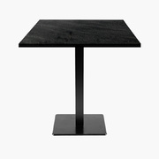 Photo 1 matériel référence MIL77EU1049P: Tables carrées 70x70cm pied noir - noir moon - Lot de 4 tables