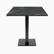 Photo 1 matériel référence MILT77E2263Z: Tables carrées 70x70cm pied noir - calypso - Lot de 4 tables