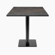 Photo 1 matériel référence MILT77E2320Z: Tables carrées 70x70cm pied noir - seattle fusion - Lot de 4 tables