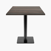 Photo 1 matériel référence MILT77E2636E: Tables carrées 70x70cm pied noir - hipster bronze - Lot de 4 tables