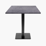 Photo 1 matériel référence MILT77E5914: Tables carrées 70x70cm pied noir - copperfield gris - Lot de 4 tables