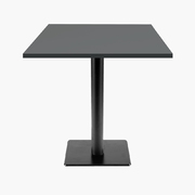 Photo 1 matériel référence MILT77EU72995: Tables carrées 70x70cm pied noir - gris anthracite - Lot de 4 tables