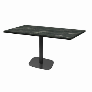photo 1 tables rectangulaires 110 x 70cm pied noir - calypso - lot de 2 tables