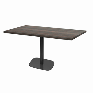 photo 1 tables rectangulaires 110 x 70cm pied noir - hipster bronze - lot de 2 tables