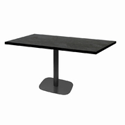 Photo 1 matériel référence RNDN11070ME5156SOLID: Tables rectangulaires 110 x 70cm pied noir - marquina - Lot de 2 tables