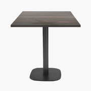 Photo 1 matériel référence RNDN77E2636E: Tables carrées 70x70cm pied noir - hipster bronze - Lot de 4 tables