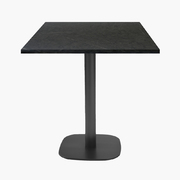 Photo 1 matériel référence RNDN77E5156SOLID: Tables carrées 70x70cm pied noir - marquina - Lot de 4 tables