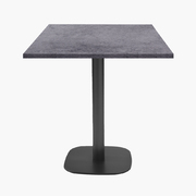 Photo 1 matériel référence RNDN77E5914: Tables carrées 70x70cm pied noir - copperfield gris - Lot de 4 tables