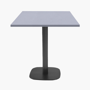 Photo 1 matériel référence RNDN77EU68117: Tables carrées 70x70cm pied noir - gris perle - Lot de 4 tables