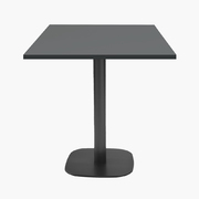 Photo 1 matériel référence RNDN77EU72995: Tables carrées 70x70cm pied noir - gris anthracite - Lot de 4 tables