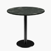 Photo 1 matériel référence ROME70ME2263Z: Tables rondes diametre 70cm pied noir - calypso - Lot de 4 tables