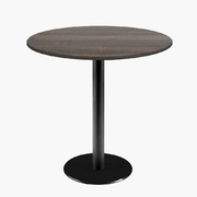 Photo 1 matériel référence ROME70ME2636E: Tables rondes diametre 70cm pied noir - hipster bronze - Lot de 4 tables